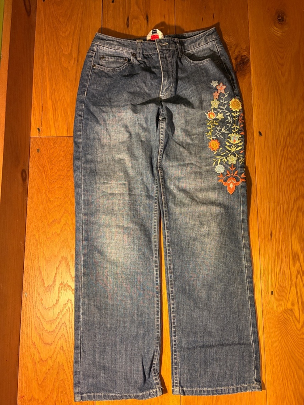 Talbots Embroidered Stretch Jeans - Petite